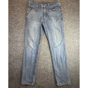 Levi's 541 Athletic Taper Jeans Mens 34x34 Dark Blue Denim Stretch (Fits 32x32)
